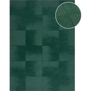 Ručně tkaný vlněný koberec v petrolejové barvě 120x170 cm Demi Check Ombre – Flair Rugs