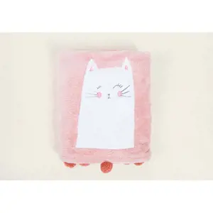 Růžová bavlněná dětská deka 75x120 cm Kitty – Mijolnir