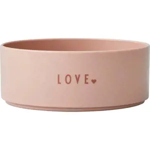 Produkt Růžová dětská miska Design Letters Mini Love, ø 11 cm