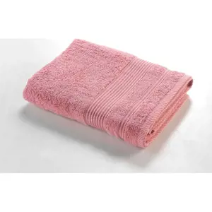 Produkt Růžová froté bavlněná osuška 70x130 cm Tendresse – douceur d'intérieur