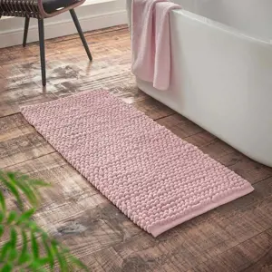 Produkt Růžová koupelnová předložka 50x120 cm Aspen Bobble – Bianca