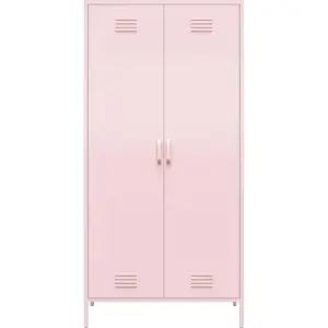 Produkt Růžová kovová šatní skříň 90x185 cm Cache - Novogratz