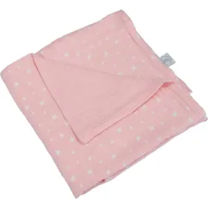 Produkt Růžová mušelínová dětská deka 75x75 cm – Bébé Douceur