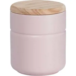 Produkt Růžová porcelánová dóza s dřevěným víkem Maxwell & Williams Tint, 600 ml