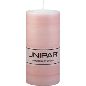 Růžová svíčka Unipar Finelines, doba hoření 73 h