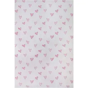 Růžovo-bílý dětský koberec 160x235 cm Hearts – Hanse Home