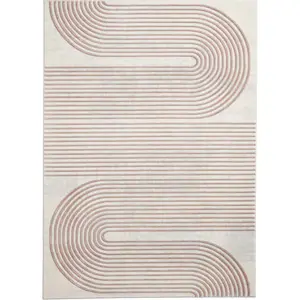 Růžovo-světle šedý koberec 80x150 cm Apollo – Think Rugs