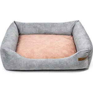 Produkt Růžovo-světle šedý pelíšek pro psa 65x75 cm SoftBED Eco M – Rexproduct