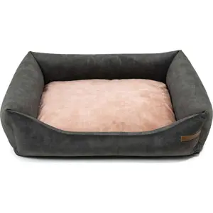 Produkt Růžovo-tmavě šedý pelíšek pro psa 75x85 cm SoftBED Eco L – Rexproduct