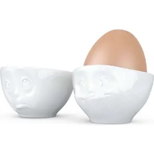 Produkt Sada 2 bílých porcelánových kalíšků na vajíčka 58products Oh Please, objem 100 ml