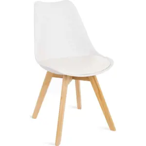 Produkt Sada 2 bílých židlí s bukovými nohami Bonami Essentials Retro