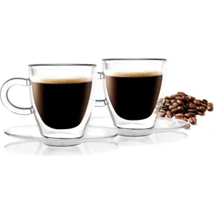 Produkt Sada 2 dvoustěnných šálků Vialli Design Amo Espresso, 50 ml