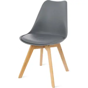 Produkt Sada 2 šedých židlí s bukovými nohami Bonami Essentials Retro