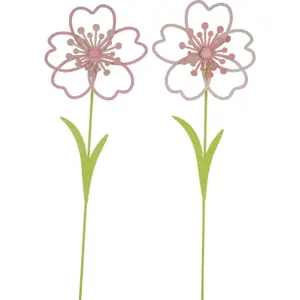 Produkt Sada 2 zapichovátek do květináče Ego Dekor Rose, výška 46 cm