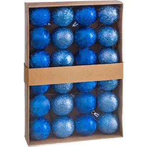 Produkt Sada 24 vánočních ozdob v modré barvě Unimasa Aguas, ø 4 cm