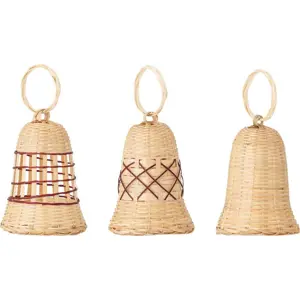 Produkt Sada 3 bambusových závěsných dekorací Bloomingville Akon