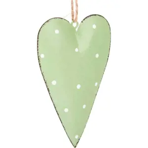 Produkt Sada 3 zelených kovových závěsných dekorací Dakls Dotty Heart
