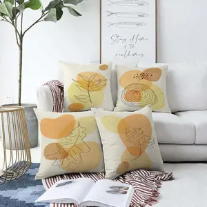 Produkt Sada 4 povlaků na polštáře Minimalist Cushion Covers Sunset Colours, 55 x 55 cm