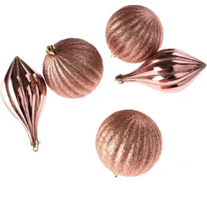Produkt Sada 5 kusů růžových závěsných ozdob Dakls