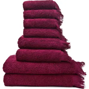 Produkt Sada 6 červených ručníků a 2 osušek ze 100% bavlny Bonami Selection
