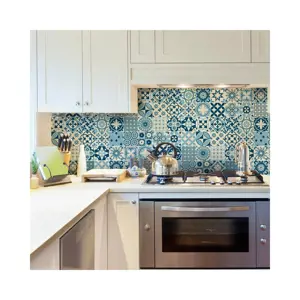 Produkt Sada 60 nástěnných samolepek Ambiance Wall Decal Cement Tiles Riana, 15 x 15 cm