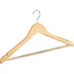 Sada 8 dřevěných ramínek na oblečení Wenko Shaped Hanger Eco