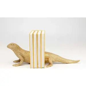 Produkt Sada dvou zarážek na knihy ve zlaté barvě Kare Design Lizard