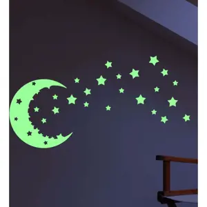 Produkt Sada nástěnných svítících dětských samolepek Ambiance Moon and Stars