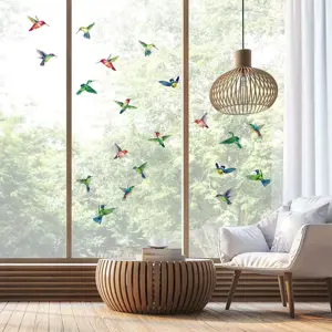 Sada samolepek na okno 20 ks 40x60 cm Hummingbirds – Ambiance