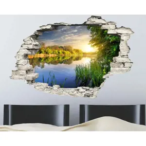 Produkt Samolepka na zeď Ambiance Jezero, 60 x 90 cm