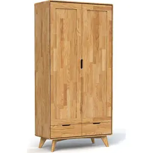 Produkt Šatní skříň z dubového dřeva 90x180 cm Greg - The Beds