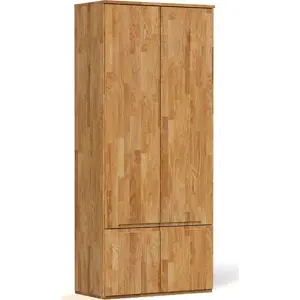 Produkt Šatní skříň z dubového dřeva 90x206 cm Vento 2 - The Beds