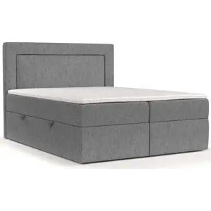 Šedá boxspring postel s úložným prostorem 140x200 cm Imagine – Maison de Rêve