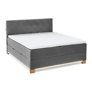 Produkt Šedá boxspring postel s úložným prostorem 160x200 cm Messina – Meise Möbel