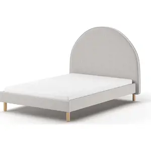 Produkt Šedá čalouněná jednolůžková postel s roštem 140x200 cm MOON – Vipack