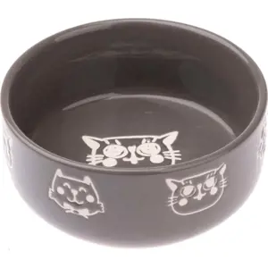 Produkt Šedá keramická miska pro kočku Dakls, 300 ml