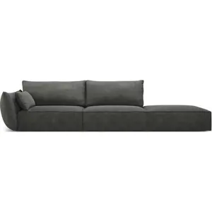 Produkt Šedá lenoška (levý roh) Vanda – Mazzini Sofas