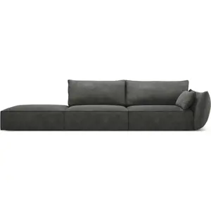 Šedá lenoška (pravý roh) Vanda – Mazzini Sofas