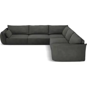 Šedá rohová pohovka (variabilní) Vanda – Mazzini Sofas