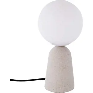 Produkt Šedá stolní lampa SULION Creta, výška 29,5 cm