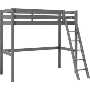 Produkt Šedá vyvýšená dětská postel z borovicového dřeva 90x200 cm PINO – Vipack