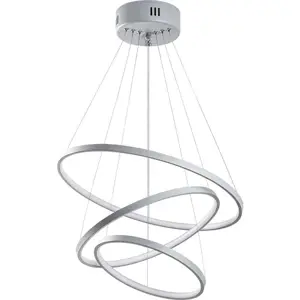 Produkt Šedé LED závěsné svítidlo ø 50 cm Simit – Opviq lights