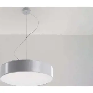 Šedé závěsné svítidlo ø 45 cm Atis – Nice Lamps