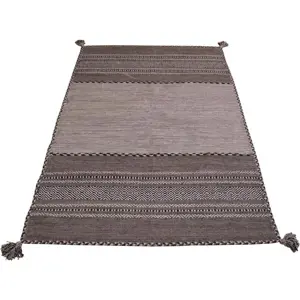 Produkt Šedo-béžový bavlněný koberec Webtappeti Antique Kilim, 120 x 180 cm