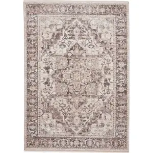 Šedo-béžový běhoun 80x300 cm Vintage – Think Rugs