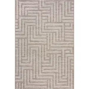 Šedo-béžový venkovní koberec 290x200 cm Salerno - Flair Rugs