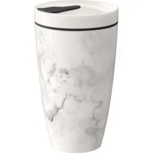 Produkt Šedo-bílý porcelánový cestovní hrnek Villeroy & Boch Like To Go, 350 ml