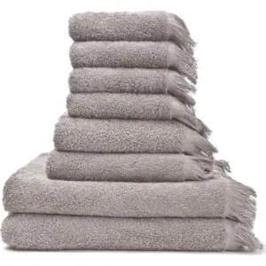 Produkt Šedo-hnědé bavlněné ručníky a osušky v sadě 8 ks – Bonami Selection