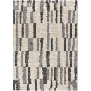 Šedo-krémový koberec 133x190 cm Enya – Universal