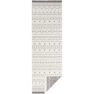 Produkt Šedo-krémový venkovní koberec NORTHRUGS Kuba, 350 x 80 cm